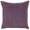 Plain Purple Cushions - Stitch Embroidered Cushion Cover Plum Additions