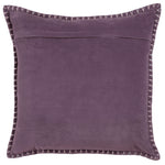 Plain Purple Cushions - Stitch Embroidered Cushion Cover Plum Additions