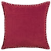 Plain Red Cushions - Stitch Embroidered Cushion Cover Pomegranate Additions