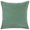 Plain Blue Cushions - Stitch Embroidered Cushion Cover Seafoam Additions