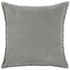 Plain Grey Cushions - Stitch Embroidered Cushion Cover Steel Additions