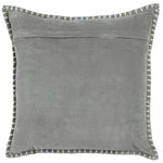 Plain Grey Cushions - Stitch Embroidered Cushion Cover Steel Additions