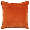 Plain Orange Cushions - Stitch Embroidered Cushion Cover Sunset Additions