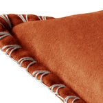 Plain Orange Cushions - Stitch Embroidered Cushion Cover Sunset Additions