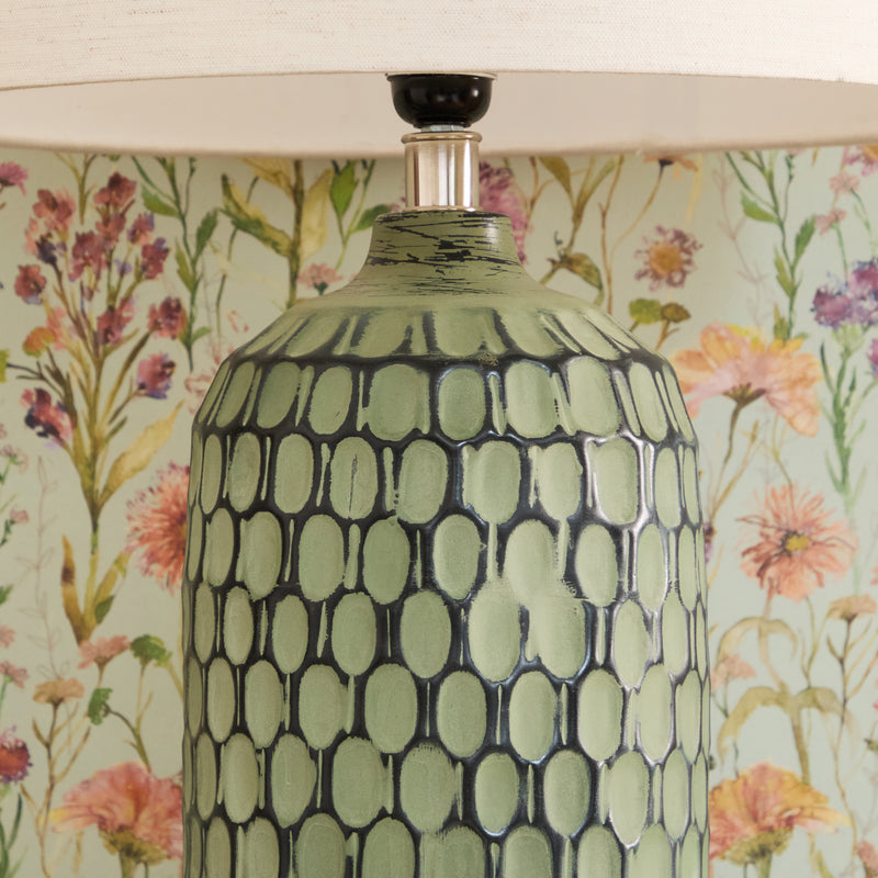 Abstract Green Lighting - Stornoway  Lamp Base Green Voyage Maison