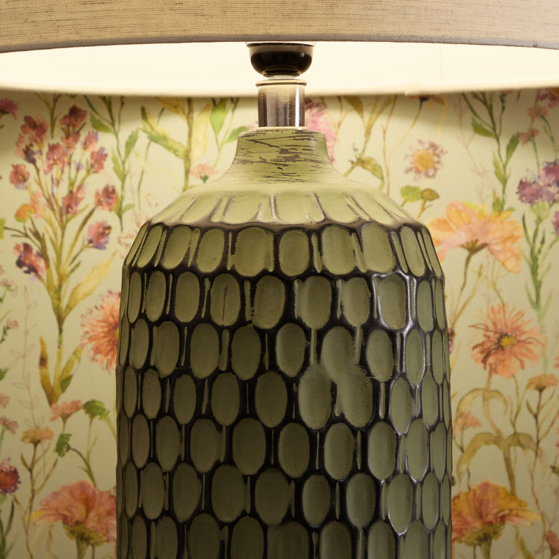 Abstract Green Lighting - Stornoway  Lamp Base Green Voyage Maison