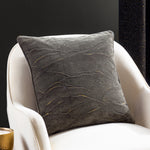 Paoletti Stratus Cushion Cover in Charcoal