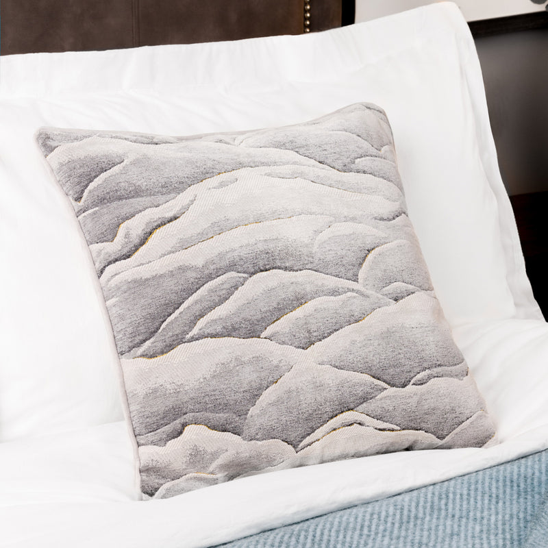 Paoletti Stratus Cushion Cover in Grey