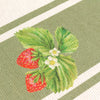 Floral Green Accessories - Strawberry Indoor/Outdoor Table Runner Sage Evans Lichfield