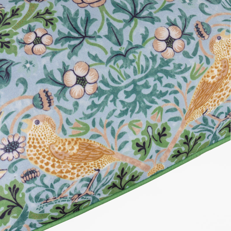  Cushions - Strawberry Thief Outdoor Cushion Cover Mineral/Yellow Morris & Co
