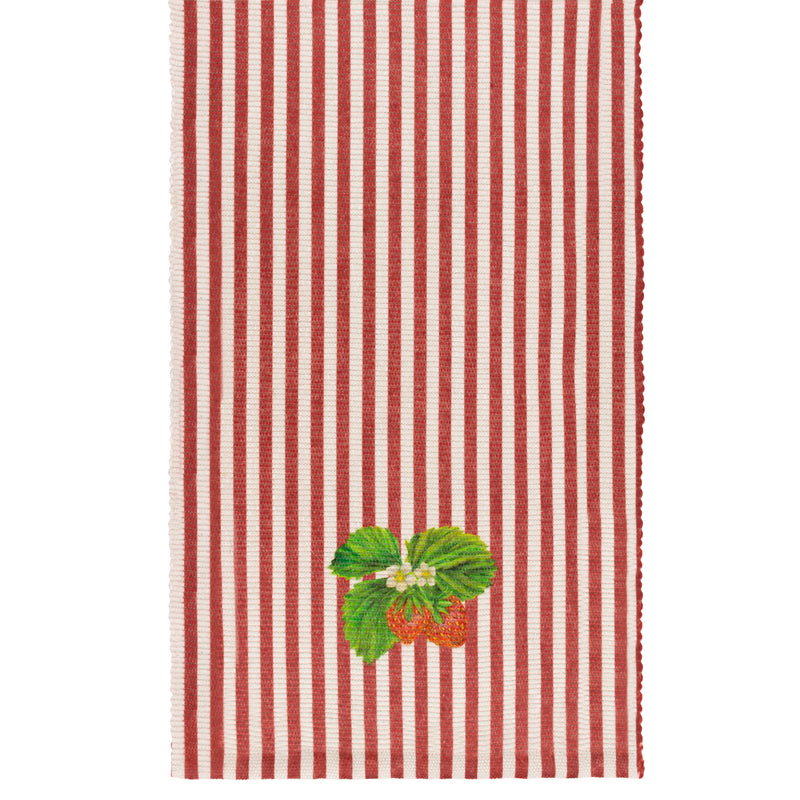 Striped Red Accessories - Strawberry Stripes Indoor/Outdoor Table Runner Candy Cane Wylder