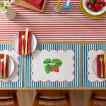 Striped Red Accessories - Strawberry Stripes Indoor/Outdoor Table Runner Candy Cane Wylder