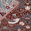 Floral Red Throws - Strawberry Thief Jacquard Throw Berry Morris & Co