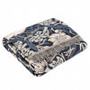 Floral Blue Throws - Strawberry Thief Jacquard Throw Indigo Morris & Co