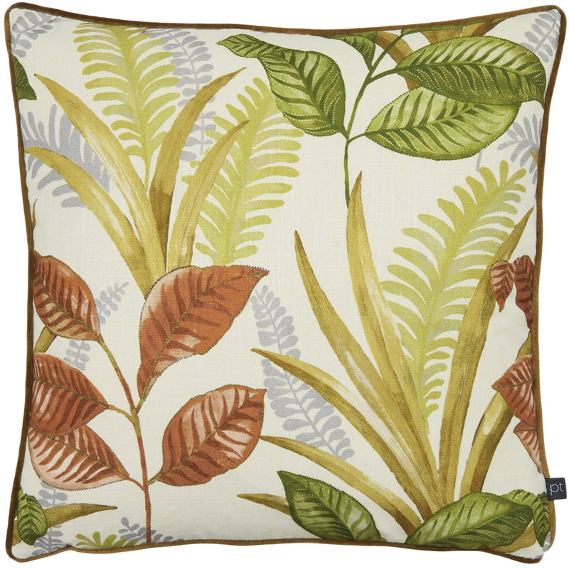 Prestigious Textiles Sumba Floral Cushion Cover in Mango