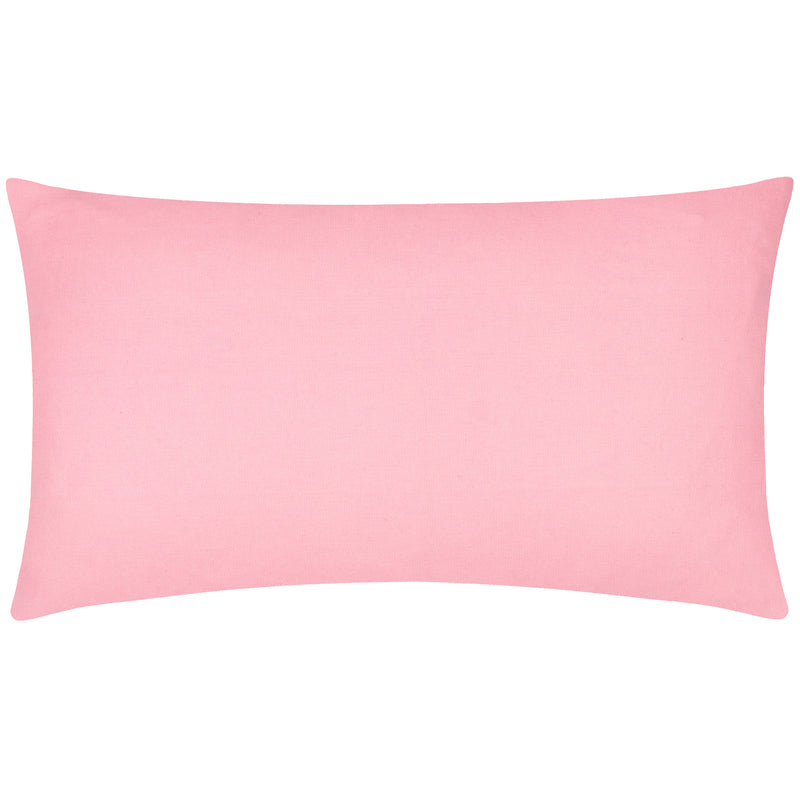 Plain Pink Cushions - Sunday Embroidered Cushion Cover Pink furn.