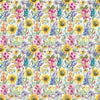 Voyage Maison Sunflower Summer Printed Linen Fabric in Natural Linen