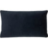 Plain Blue Cushions - Sunningdale Velvet Rectangular Cushion Cover Midnight Paoletti