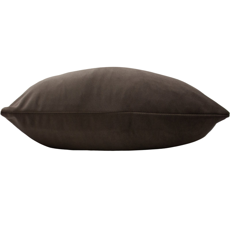 Paoletti Sunningdale Velvet Rectangular Cushion Cover in Truffle