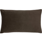 Plain Brown Cushions - Sunningdale Velvet Rectangular Cushion Cover Truffle Paoletti