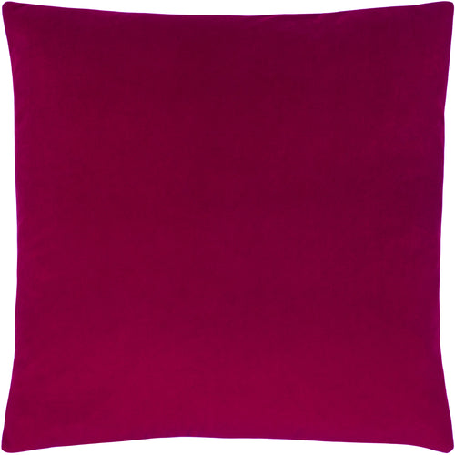 Paoletti Sunningdale Velvet Square Cushion Cover in Cerise 