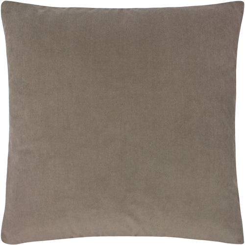 Paoletti Sunningdale Velvet Square Cushion Cover in Mink