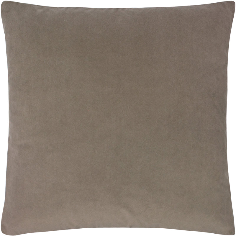 Paoletti Sunningdale Velvet Square Cushion Cover in Mink