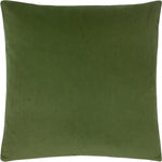 Paoletti Sunningdale Velvet Square Cushion Cover in Olive