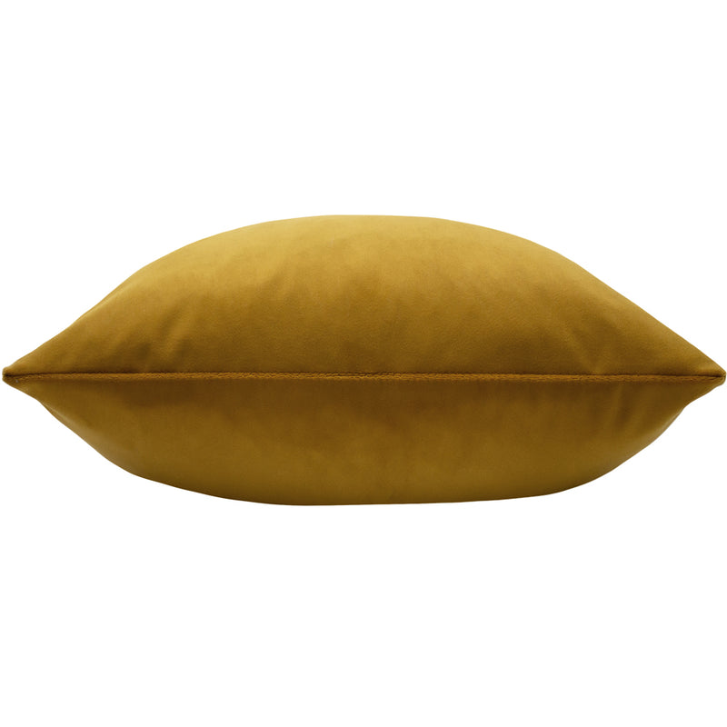 Paoletti Sunningdale Velvet Square Cushion Cover in Saffron