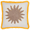  Yellow Cushions - Sun Embroidered Cushion Cover Yellow furn.