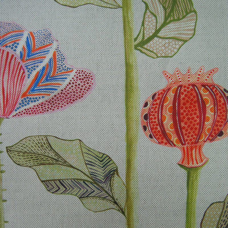 Sutami Summer Printed Fabric Sample Swatch Linen