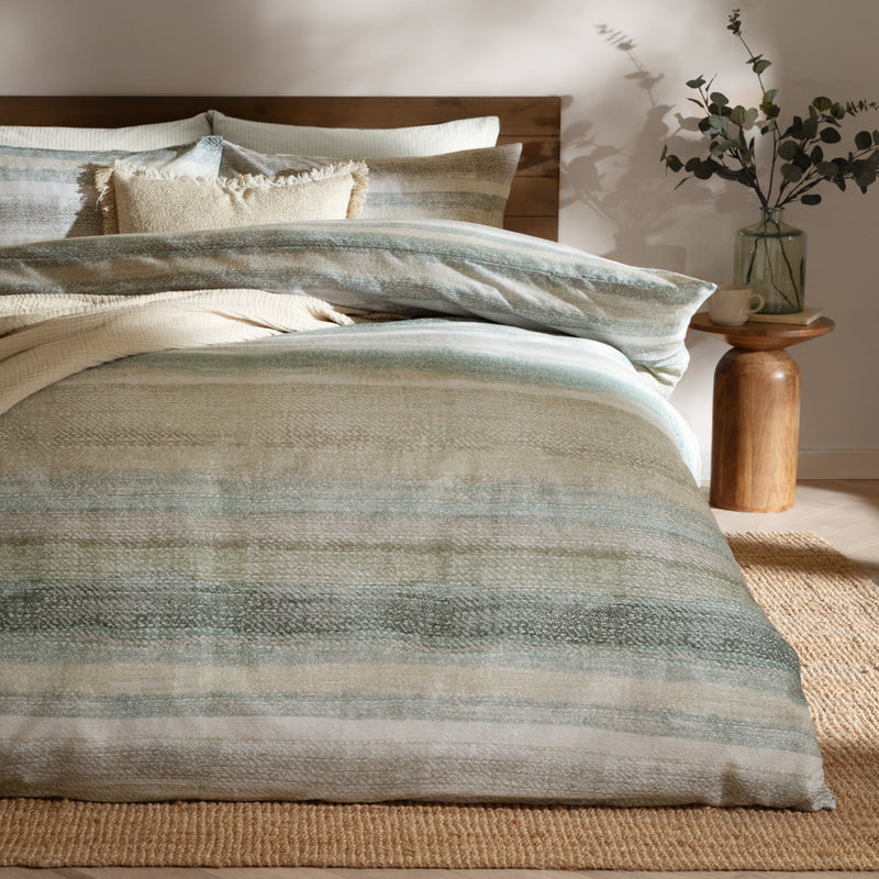 Swift Brushed Cotton Duvet Cover Set Eucalyptus
