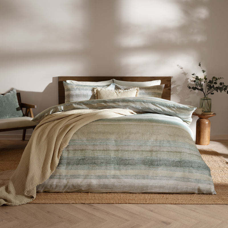 Swift Brushed Cotton Duvet Cover Set Eucalyptus