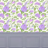 Floral Purple Wallpaper - Sylvana  1.4m Wide Width Wallpaper (By The Metre) Violet Voyage Maison