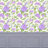 Floral Purple Wallpaper - Sylvana  1.4m Wide Width Wallpaper (By The Metre) Violet Voyage Maison