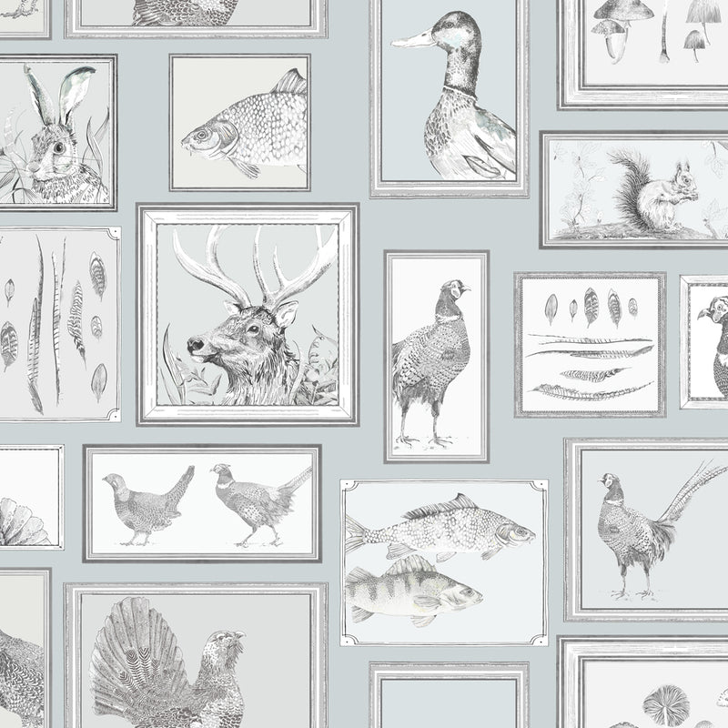 Voyage Maison Sylva 1.4m Wide Width Wallpaper in Duck Egg