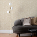 Paoletti Symphony Vinyl Wallpaper in Champagne