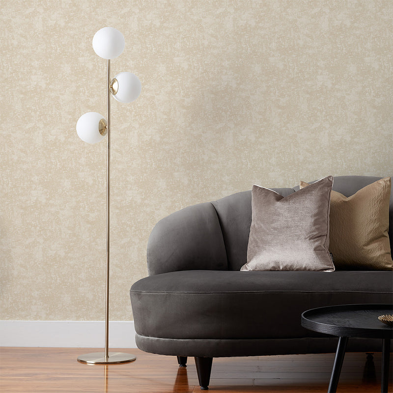 Paoletti Symphony Vinyl Wallpaper Sample in Champagne