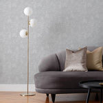 Paoletti Symphony Vinyl Wallpaper Sample in Silver