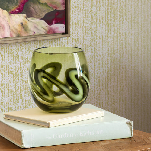 Voyage Maison Tagus Hand-Blown Vase in Olive