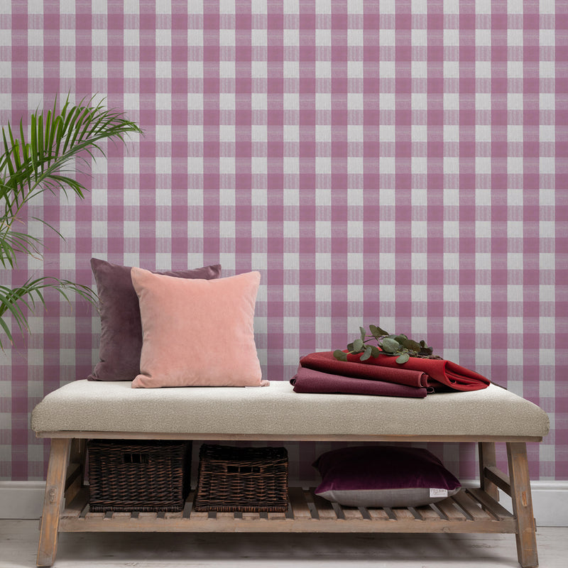 Voyage Maison Tamar 1.4m Wide Width Wallpaper in Berry