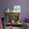 Voyage Maison Tamba 1.4m Wide Width Wallpaper in Grape