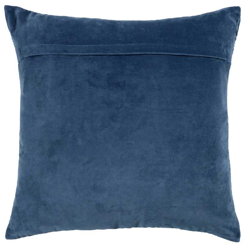 Floral Blue Cushions - Taro Embroidered Cushion Cover Bluebell Additions