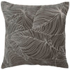 Floral Grey Cushions - Taro Embroidered Cushion Cover Iron Additions