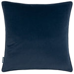 Paoletti Tayanna Metallic Velvet Cushion Cover in Navy