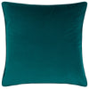 Paoletti Tayanna Metallic Velvet Cushion Cover in Teal