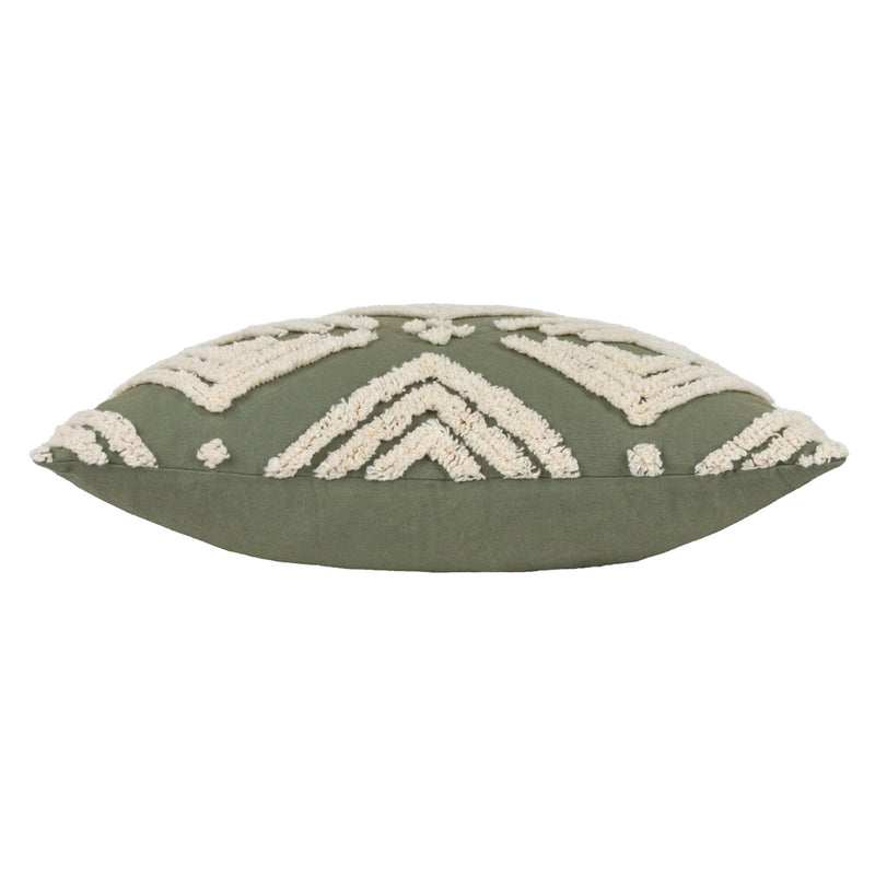 Yard Taya Cotton Tufted Cushion Cover in Sage