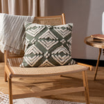 Yard Taya Cotton Tufted Cushion Cover in Sage