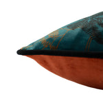 Paoletti Tropica Cheetah Cushion Cover in Teal