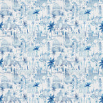 Global Blue Fabric - Tellaro Printed Cotton Fabric (By The Metre) Cobalt Voyage Maison